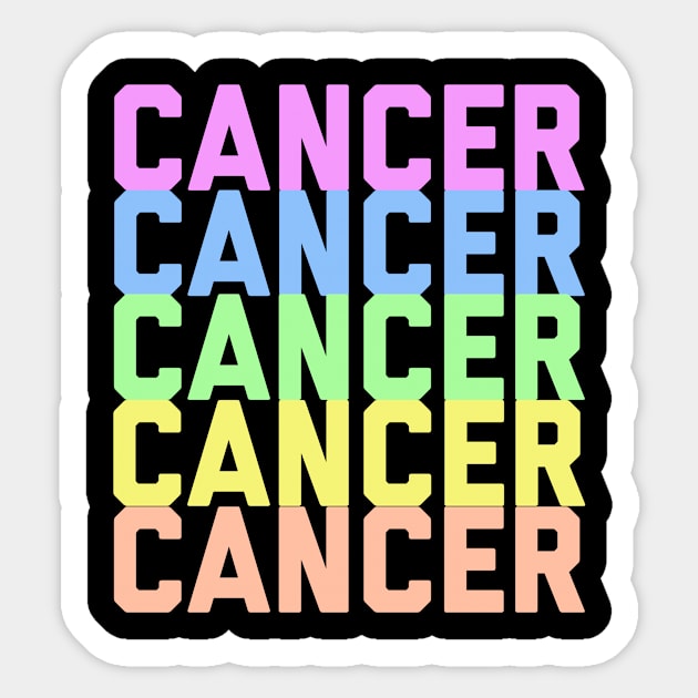 Cancer Rainbow Sticker by Sloop